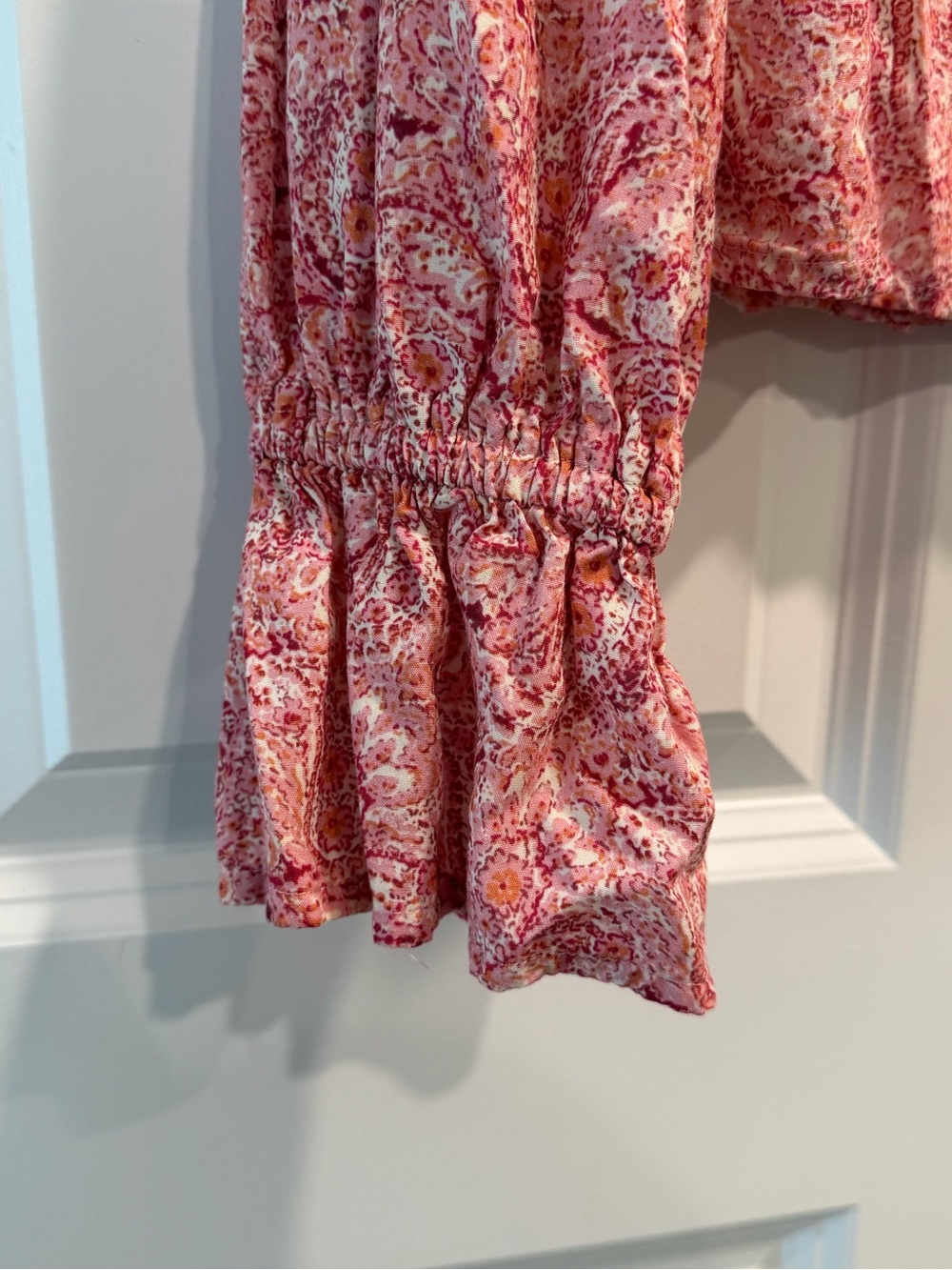 Vintage Lovlei Ranch California Pink Paisley Button-Down Western Blouse - Picture 3 of 8